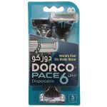 تیغ دورکو 6 لبه Pace6 مدل Portable/Disponsible بسته 3 عددی