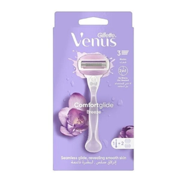 خودتراش ژیلت سری ونوس Venus مدل Comfortglide breeze حاوی 2 یدک