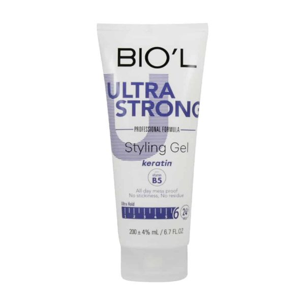 ژل تیوپی حالت دهنده مو بیول مدل ultra strong حجم 200 میلی لیتر