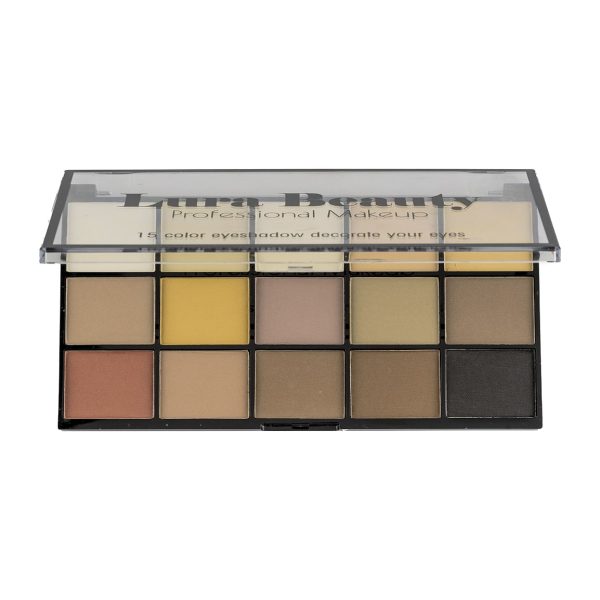پالت سایه 15 رنگ LURA BEAUTY - کد ES328