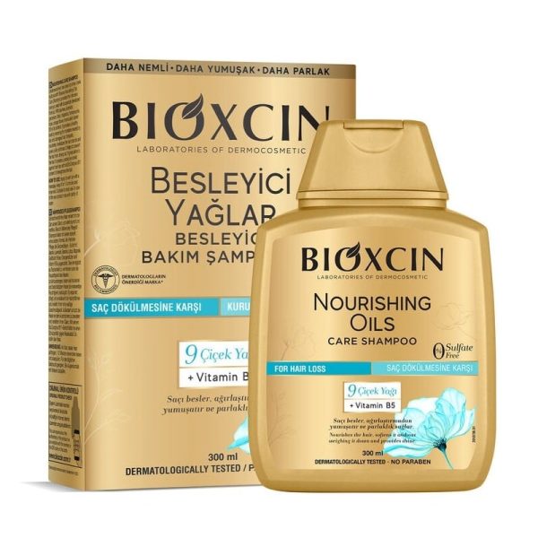 شامپو بیوکسین BIOXCIN مدل BESLEYICI YAFLAR حجم 300 میل (جعبه طلایی)