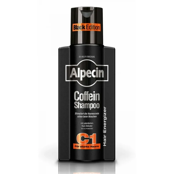 شامپو مو آلپسین ALPECIN مشکی C1 مدل BLACK EDITION جچم 205 میل