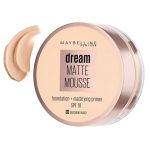 کرم پودر میبلین مدل دریم مت Dream Matte حاوی پرایمر (موس) کد 10