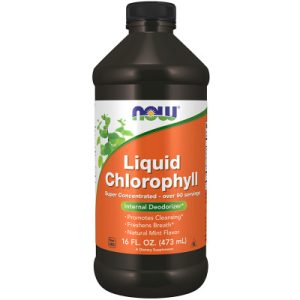 مکمل کلروفیل  CHLOROPHYLL مایع برند NOW با طعم نعناع 473 میل اصل