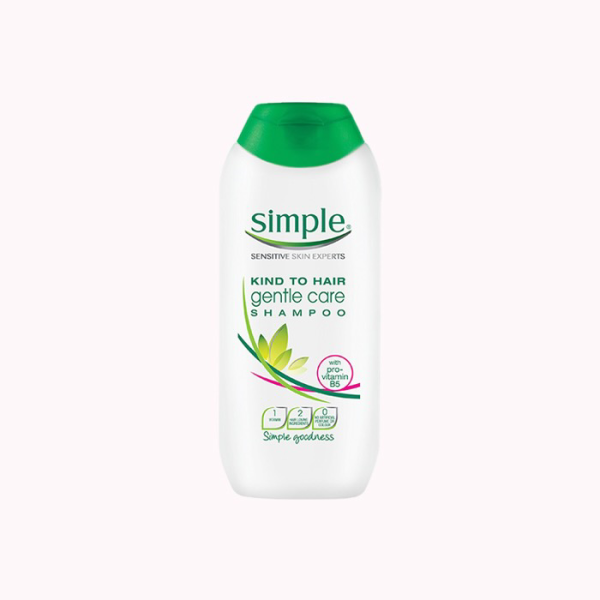 شامپو سیمپل SIMPLE مدل gentle care حجم 200 میلی لیتر