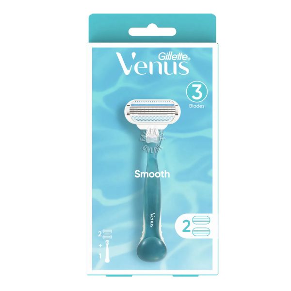 خود تراش ژیلت (Gillette) سری ونوس مدل Smooth دو یدک 3 لبه