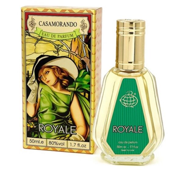 ادکلن فراگرنس ورد (Fragrance World) مدل وردی CASAMORANDO ROYALE حجم 50 میلی لیتر