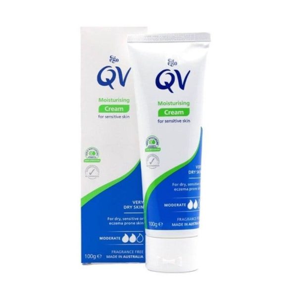 کرم مرطوب کننده کیو وی QV مناسب پوست های حساس حجم 100 میل