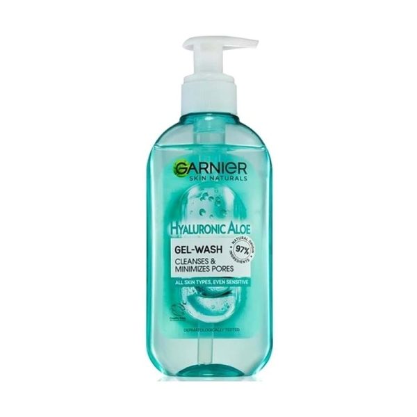 ژل شستشو صورت گارنیر GARNIER مدل HYALURONIC ALOE حجم 200 میل - فرانسه