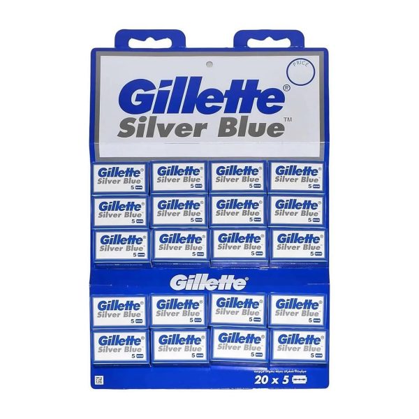 تیغ سنتی ژلیت GILLETTTE  مدل سیلور بلو SILVER BLUE