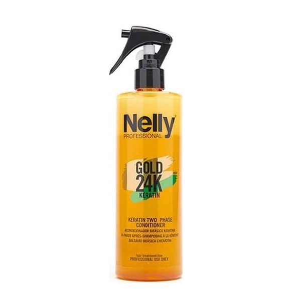 اسپری دو فاز نلی NELLY مدل GOLD 24K KERATIN حجم 400 میل