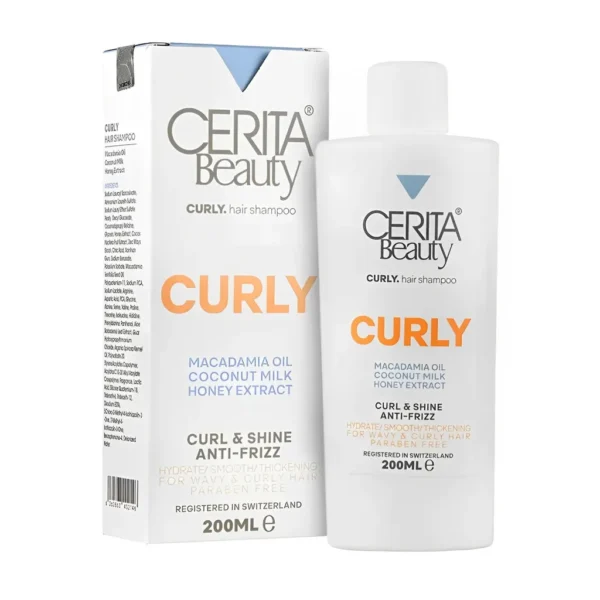 شامپو مو سریتا - CERITA مناسب موهای فر حجم 200 میل