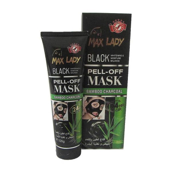ماسک صورت مکس لیدی MAX LADY بلک ماسک زغالی حجم 120 میلی لیتر