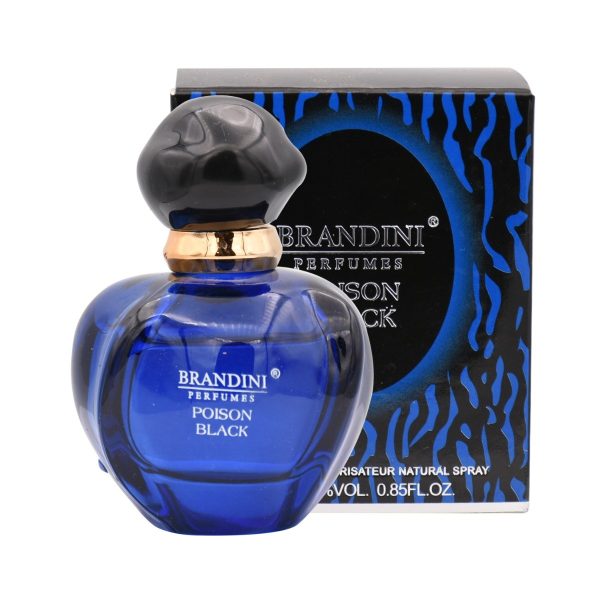 ادکلن برندینی زنانه پویزن بلک Poison Black حجم 25 میلی لیتر