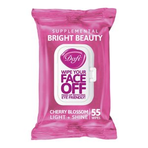 دستمال مرطوب دافی FACE OFF مدل BRIGHT BEAUTY درب دار 55 عددی