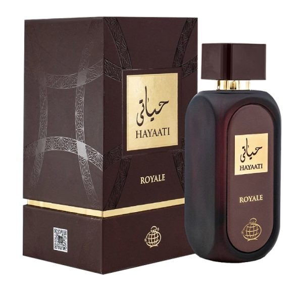 ادکلن فراگرنس ورد (Fragrance World) مدل حیاتی HAYAATI ROYALE  قهوه ای حجم 100 میل