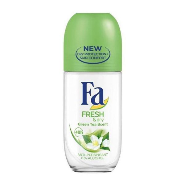 مام رول فا Fa زنانه مدل Fresh & Dry سبز حجم 50 میلی لیتر