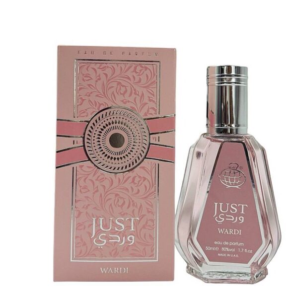 ادکلن فراگرنس ورد (Fragrance World) مدل وردی JUST  حجم 50 میلی لیتر