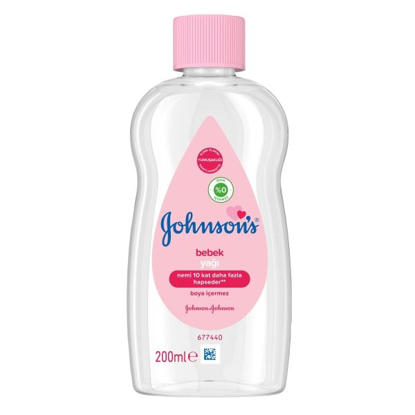 روغن بچه جانسون JOHNSON'S صورتی 200 میلی لیتر