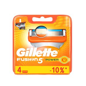 تیغ یدک ژیلت Gillette سری فیوژن Fusion5 مدل POWER بسته 4 عددی
