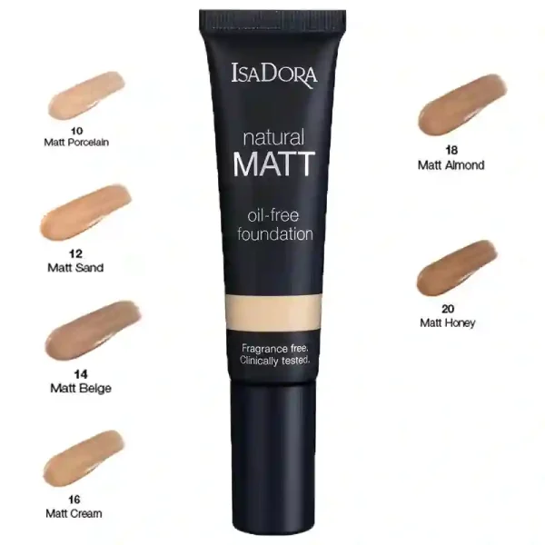 کرم پودر ایزادورا تیوپی Natural Matt - حجم 35 میل - جور