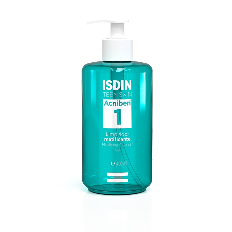 isdin-acniben-gel-cleansing-mattifying-400-ml ژل شستشو ایزدن ISDIN مدل ACNIBEN 1 حجم 400 میل - Image 1