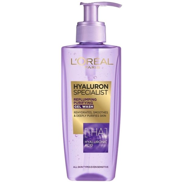 ژل شستشو لورال مدل HYALURONIC EXPER حجم 200 میل