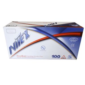 دستکش نیتکس Nitex مدل فاقد لاتکس سایز M بسته 100 عددی