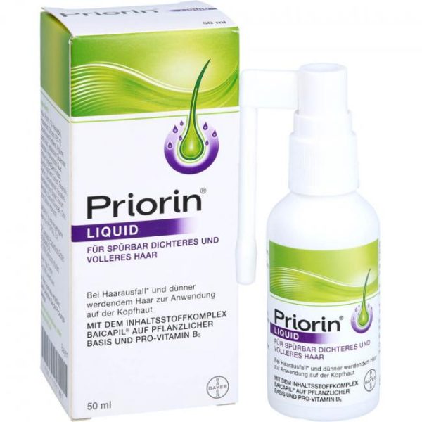 محلول ضد ریزش مو پریورین PRIORIN مدل لیکویید Liquid حجم 50 میل