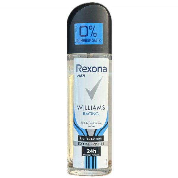 مام رول شیشه ای رکسونا REXONA مدل WILLIAMS RACING - حجم 75 میلی لیتر