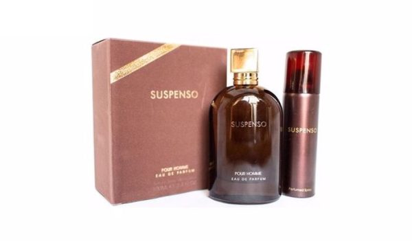 ادکلن فراگرنس ورد (Fragrance World) مردانه مدل Suspenso + Spray حجم 100 میلی لیتر