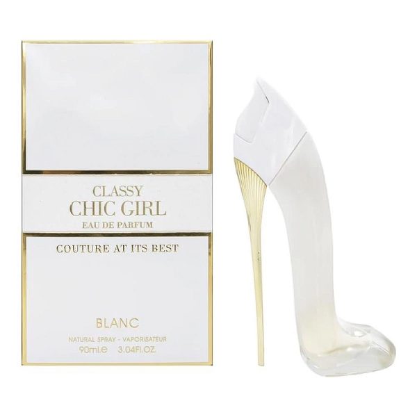 ادکلن فراگرنس ورد (Fragrance World) مدل Classy Chic Girl Blanc زنانه سفید حجم 90 میلی لیتر
