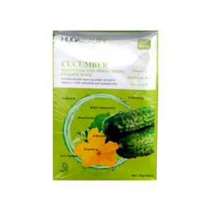 ماسک صورت هدی بیوتی Huda Beauty مدل ورقه ای Cucumber کد H92017 بسته 10 عددی