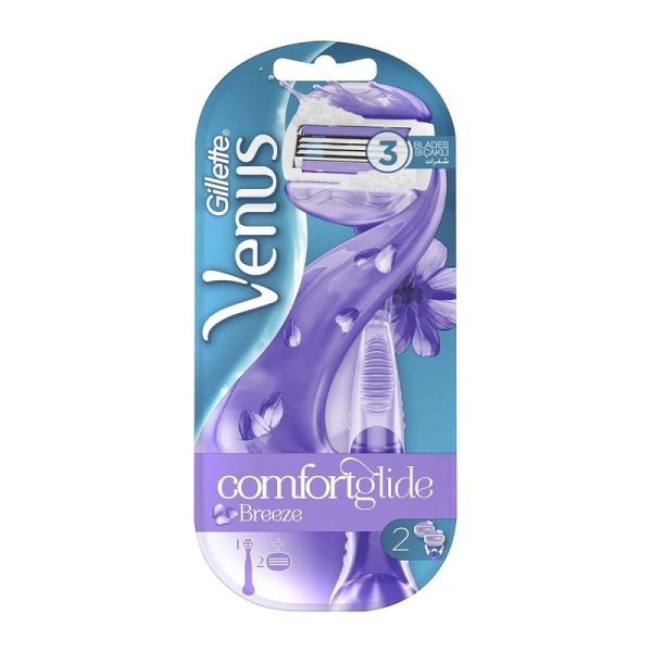 خودتراش ژیلت سری ونوس Venus مدل Comfortglide breeze حاوی 2 یدک