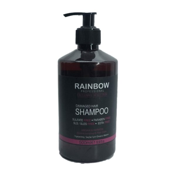 شامپو رینبو RainBow کراتین مدل آرگان حجم 500 میلی لیتر