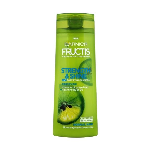 شامپو گارنیر Garnier مدل Strength & Shine لیمو سبز حجم 400 میلی لیتر