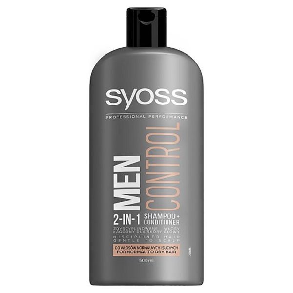 شامپو سایوس SYOSS محصول آلمان مدل مردانه Control حجم 500 میلی لیتر