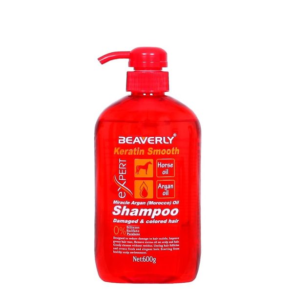 شامپو کراتینه مو بیورلی Beaverly مدل بدون سولفات Keratin Smooth حجم 1000 میلی لیتر