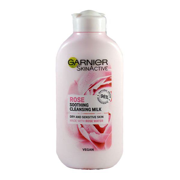 شیر پاک کن گارنیر (Garnier) حاوی عصاره گل رز حجم 200 میلی لیتر