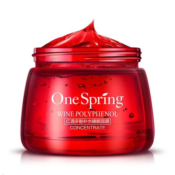 ماسک صورت شب وان اسپرینگ (One Spring) قرمز وزن 120 گرمی