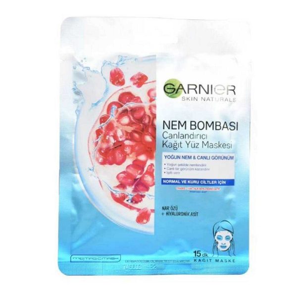 ماسک صورت ورقی گارنیر Garnier انار وزن 32 گرم