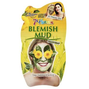 ماسک صورت مونته ژنه ورقی سری 7th Heaven مدل Blemish Mud حجم 20 میلی لیتر