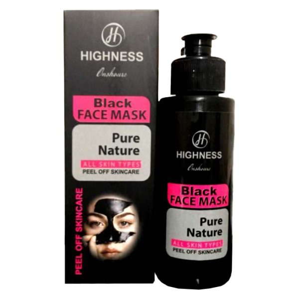 ماسک صورت هاینس Highness مدل زغال Pure Nature حجم 120 میلی لیتر