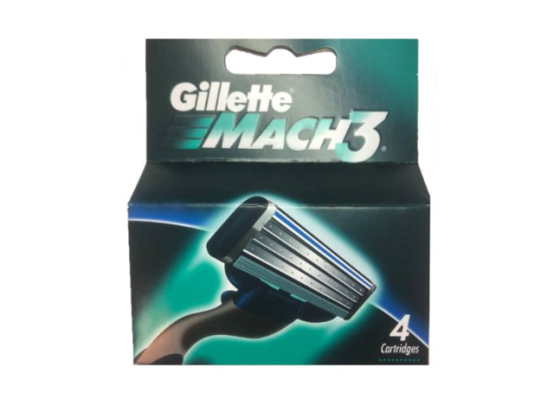 تیغ یدک ژیلت Gillette مدل Mach3 ساده بسته 4 عددی