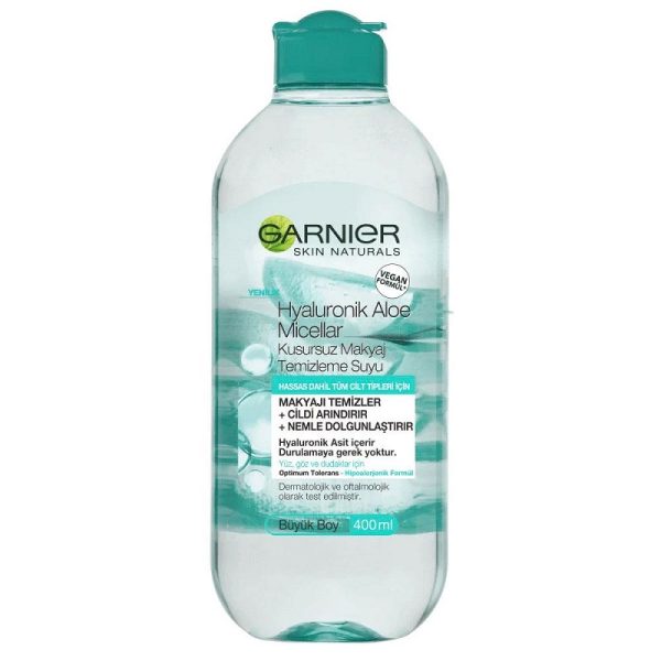 میسلار گارنیر مدل Hyaluronik Aloe حجم 400 میل - سبز
