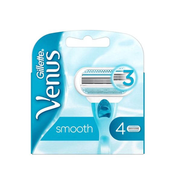 تیغ يدک ژیلت ونوس مدل Smooth بسته 4 عددی