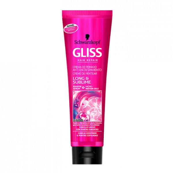ماسک مو گلیس Gliss مدل Long & Sublime ارغوانی حجم 150 میلی لیتر
