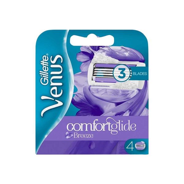تیغ یدک ژیلت Gillette سری ونوس Venus مدل Breeze بسته 4 عددی