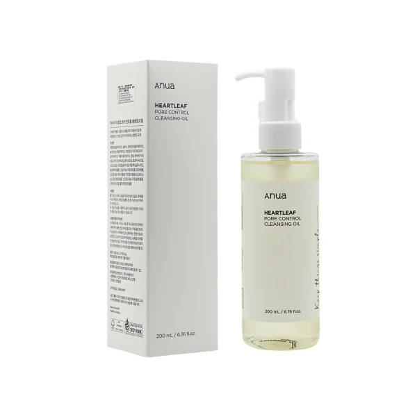 شوینده صورت روغنی ANUA آنوا کلینسینگ اویل CLEANSING OIL هارت لیف 200 میل