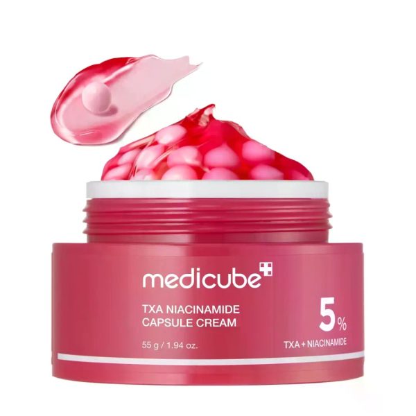 کرم کپسولی ترانگزامیک اسید و نیاسینامید مدی کیوب Medicube روشن کننده و ضد لک